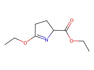 Ethyl 5-ethoxy-3,4-dihydro-2H-pyrrole-2-carboxylate structure