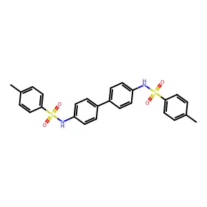 4-methyl-N-[4-[4-[(4-methylphenyl)sulfonylamino]phenyl]phenyl]benzenesulfonamide structure