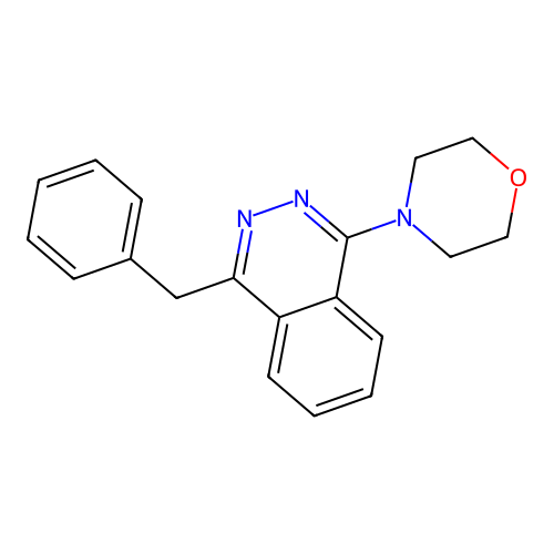1-Benzyl-4-morpholinophthalazine structure