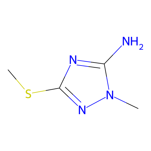 1-甲基-3-(甲硫基)-1H-1,2,4-三唑-5-胺 structure