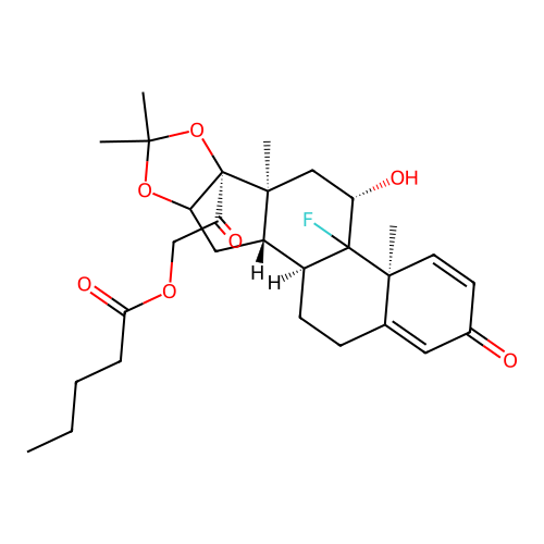 TRIAMCINOLONE ACETONIDE VALERATE structure