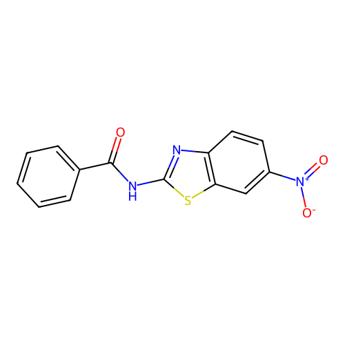N-(6-nitro-1,3-benzothiazol-2-yl)benzamide structure