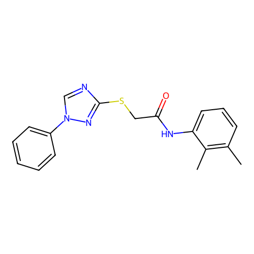 N-(2,3-dimethylphenyl)-2-[(1-phenyl-1H-1,2,4-triazol-3-yl)sulfanyl]acetamide structure