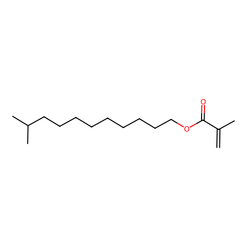 Isododecyl methacrylate structure