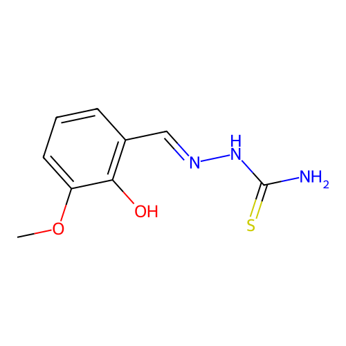 {[(2-Hydroxy-3-methoxyphenyl)methylidene]amino}thiourea structure