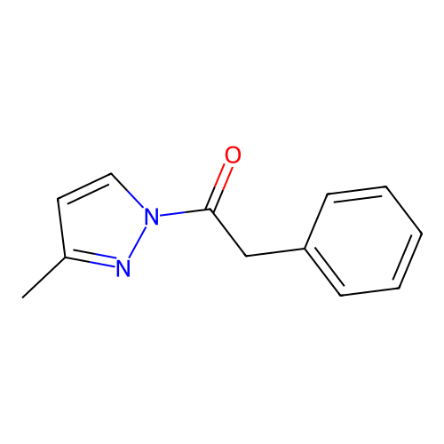 1-(3-Methylpyrazol-1-yl)-2-phenylethanone structure