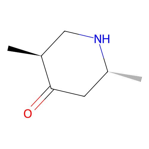 Rel-(2R,5S)-2,5-dimethylpiperidin-4-one structure