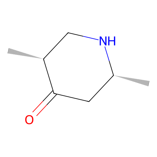 Rel-(2R,5R)-2,5-dimethylpiperidin-4-one structure