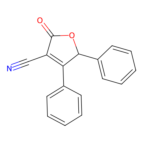 2(5H)-Furanone, 3-cyano-4,5-diphenyl- structure