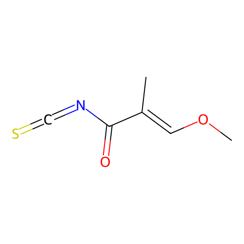 3-Methoxy-2-methylacryloyl isothiocyanate structure