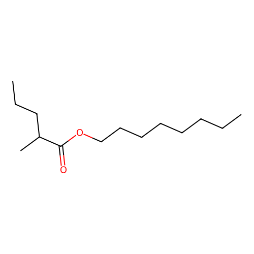 Octyl (S)-2-methylvalerate structure