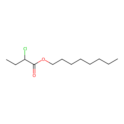 Octyl 2-chlorobutanoate structure
