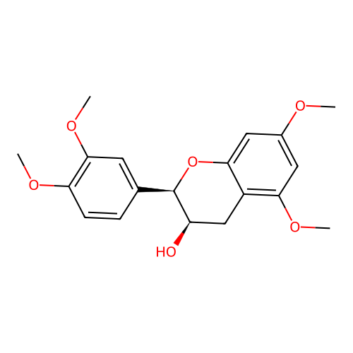 (2r,3r)-5,7,3',4'-Tetramethoxyflavan-3-ol structure
