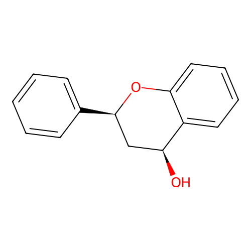 (2S,4S)-2-phenyl-3,4-dihydro-2H-1-benzopyran-4-ol structure