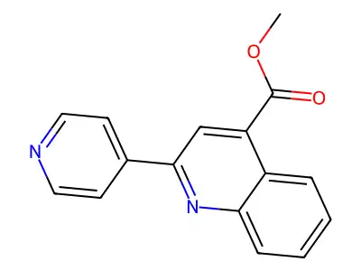 Methyl 2-pyridin-4-ylquinoline-4-carboxylate structure