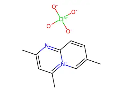 2,4,7-Trimethylpyrido[1,2-a]pyrimidin-5-ium perchlorate structure