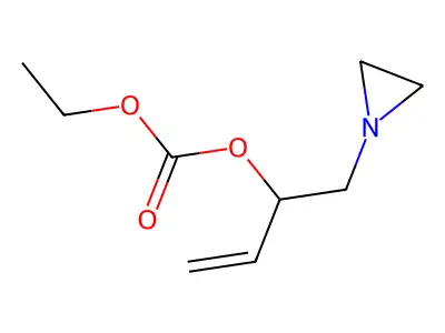1-(Aziridin-1-yl)but-3-en-2-yl ethyl carbonate structure