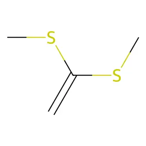 1,1-(Dimethylthio)ethene structure