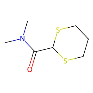 N,N-dimethyl-1,3-dithiane-2-carboxamide structure