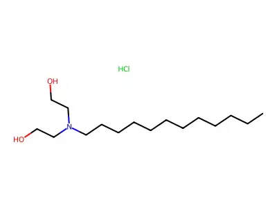 Ethanol, 2,2'-(dodecylimino)bis-, hydrochloride structure