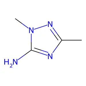 1,3-二甲基-1H-1,2,4-三唑-5-胺 structure