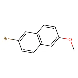 2-Bromo-6-methoxynaphthalene structure