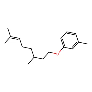 1-[(3,7-Dimethyloct-6-en-1-yl)oxy]-3-methylbenzene structure