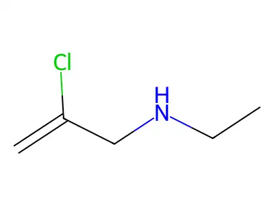 2-chloro-N-ethylprop-2-en-1-amine structure