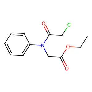 Glycine, N-(chloroacetyl)-N-phenyl-, ethyl ester structure