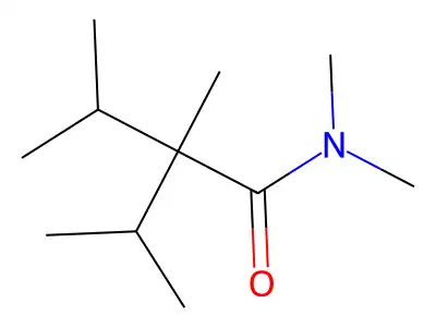 2-Isopropyl-N,N,2,3-tetramethylbutyramide structure
