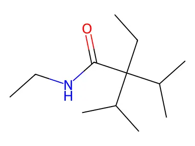 N-Ethyl-2,2-diisopropylbutanamide structure