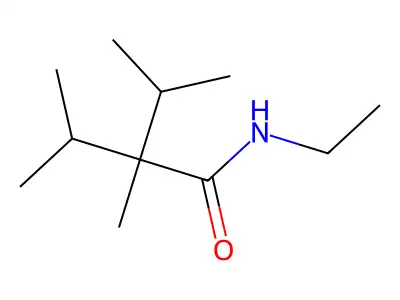 N-Ethyl-2,3-dimethyl-2-(1-methylethyl)butanamide structure