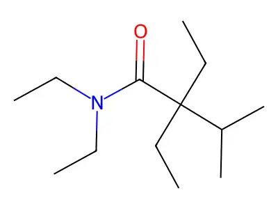 N,N,2,2-Tetraethyl-3-methylbutyramide structure