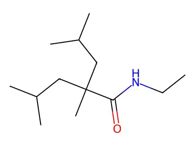 N-Ethyl-2-isobutyl-2,4-dimethylvaleramide structure
