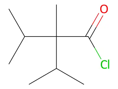 2,3-Dimethyl-2-isopropylbutyryl chloride structure
