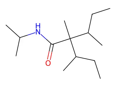 N-Isopropyl-2,3-dimethyl-2-(1-methylpropyl)valeramide structure