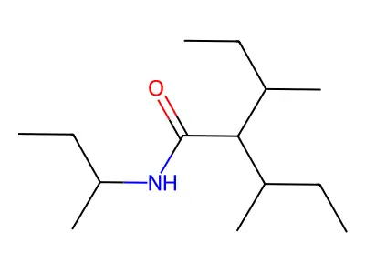N,2-Di-sec-butyl-3-methylvaleramide structure