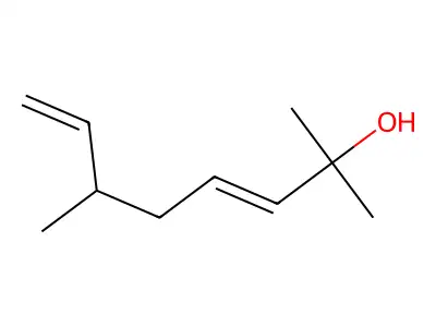 3,7-Octadien-2-ol, 2,6-dimethyl- structure