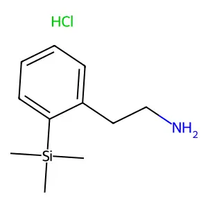 Phenethylamine, o-(trimethylsilyl)-, hydrochloride structure
