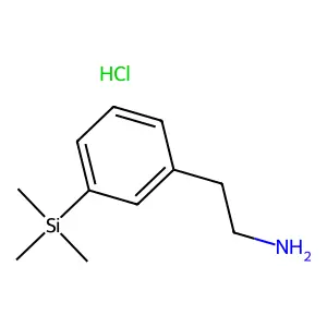 Phenethylamine, m-(trimethylsilyl)-, hydrochloride structure