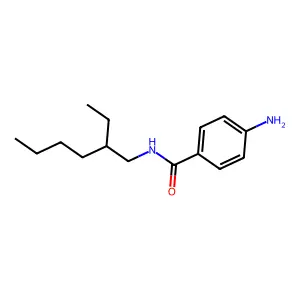 4-氨基-N-(2-乙基己基)苯甲酰胺 structure