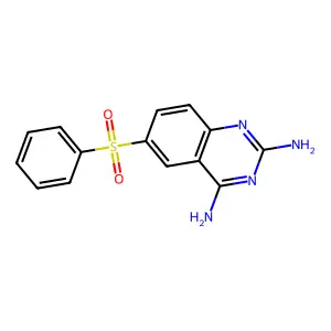 6-(苯磺酰基)喹唑啉-2,4-二胺 structure
