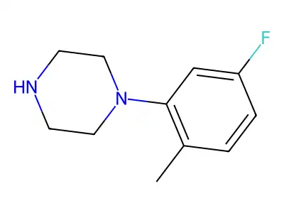 1-(5-Fluoro-2-methylphenyl)piperazine structure