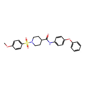 1-((4-Methoxyphenyl)sulfonyl)-N-(4-phenoxyphenyl)piperidine-4-carboxamide structure
