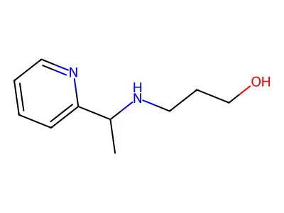 3-((1-(Pyridin-2-yl)ethyl)amino)propan-1-ol structure