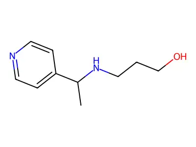 3-(1-Pyridin-4-yl-ethylamino)-propan-1-ol structure