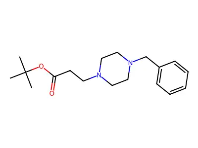 Tert-butyl 3-(4-benzylpiperazin-1-yl)propanoate structure