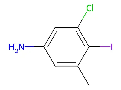 3-Chloro-4-iodo-5-methylaniline structure