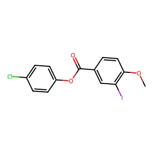 4-Chlorophenyl 3-iodo-4-methoxybenzoate structure