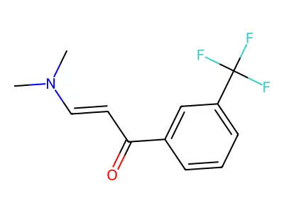 3-Dimethylamino-3'-trifluoromethylacrylophenone structure